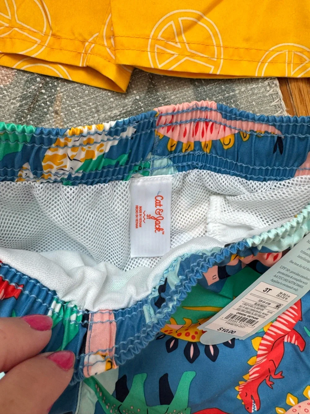 Cat & Jack Toddler Boy Swim Trunks, 2 Pairs, Size 3T